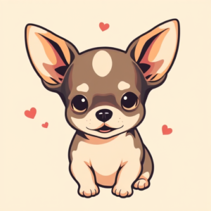 Kawaii Chihuahua Tattoo
