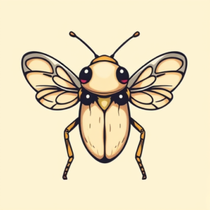 Kawaii Cicada Tattoo