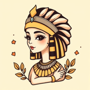 Kawaii Cleopatra Tattoo
