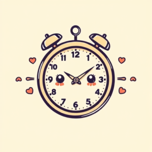 Kawaii Clock Tattoo