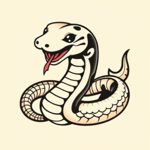 Kawaii Cobra Tattoo