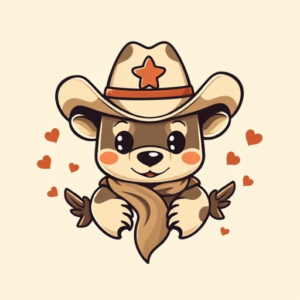 Kawaii Cowboy Tattoo