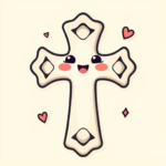 Kawaii Cross Tattoo
