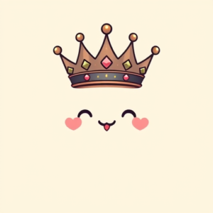 Kawaii Crown Tattoo