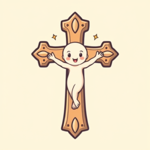 Kawaii Crucifix Tattoo