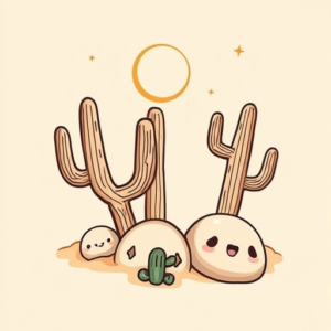 Kawaii Desert Tattoo