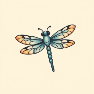 Kawaii Dragonfly Tattoo