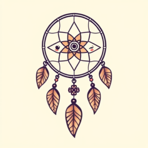 Kawaii Dreamcatcher Tattoo