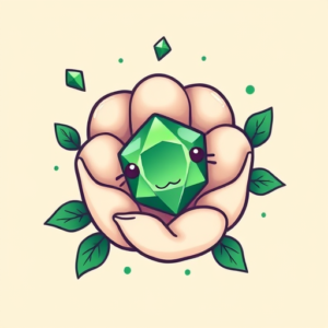 Kawaii Emerald Tattoo