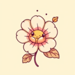 Kawaii Flower Tattoo