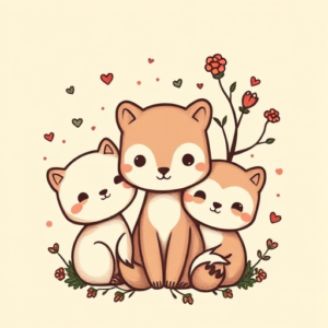 Kawaii Forest Tattoo