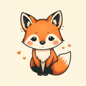 Kawaii Fox Tattoo