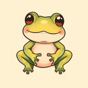 Kawaii Frog Tattoo