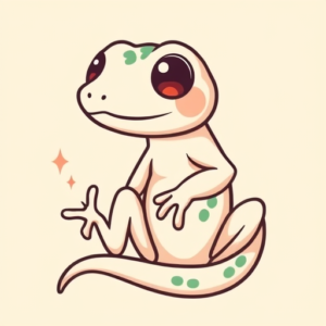 Kawaii Gecko Tattoo
