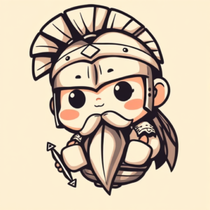 Kawaii Gladiator Tattoo