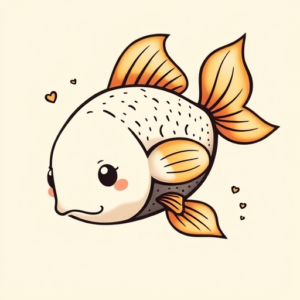 Kawaii Goldfish Tattoo