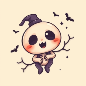 Kawaii Halloween Tattoo