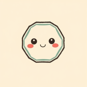Kawaii Hexagon Tattoo