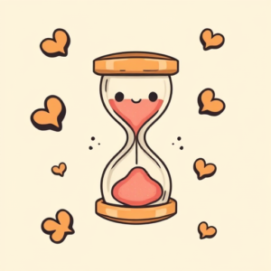 Kawaii Hourglass Tattoo