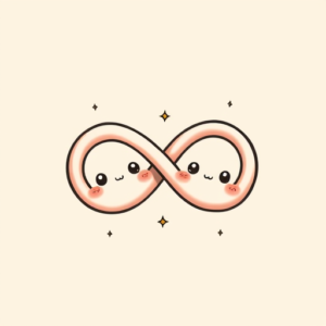 Kawaii Infinity Tattoo