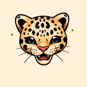 Kawaii Jaguar Tattoo