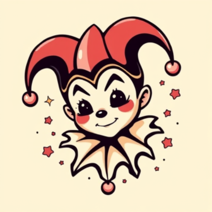 Kawaii Jester Tattoo