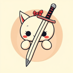 Kawaii Katana Tattoo