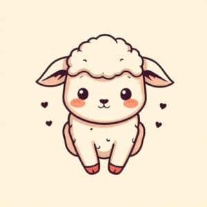 Kawaii Lamb Tattoo