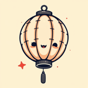 Kawaii Lantern Tattoo
