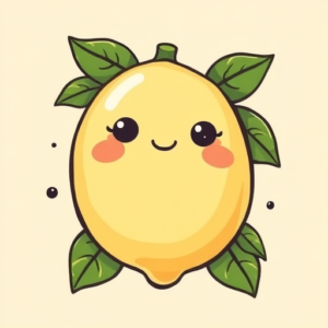 Kawaii Lemon Tattoo
