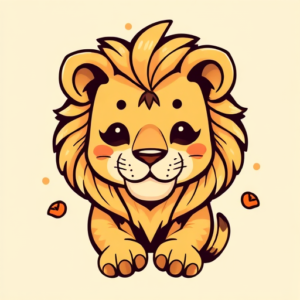 Kawaii Lioness Tattoo