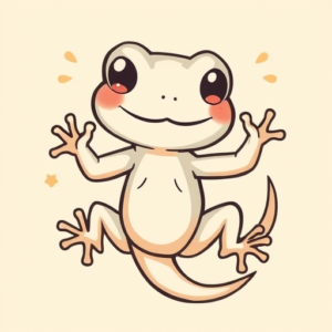 Kawaii Lizard Tattoo