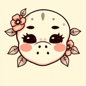 Kawaii Mask Tattoo