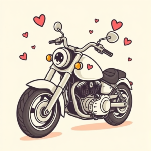 Kawaii Motorcycle Tattoo