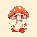 Kawaii Mushroom Tattoo