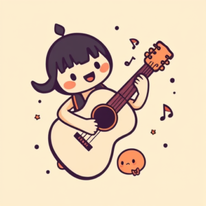 Kawaii Music Tattoo