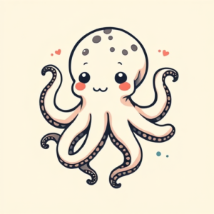 Kawaii Octopus Tattoo