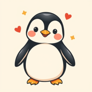 Kawaii Penguin Tattoo
