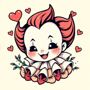 Kawaii Pennywise Tattoo