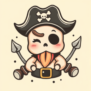 Kawaii Pirate Tattoo