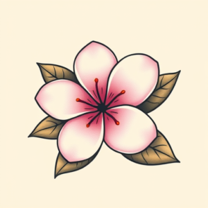 Kawaii Plumeria Tattoo