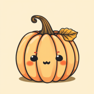 Kawaii Pumpkin Tattoo