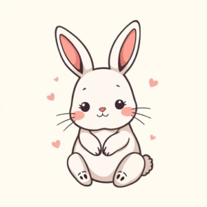 Kawaii Rabbit Tattoo