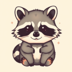 Kawaii Raccoon Tattoo