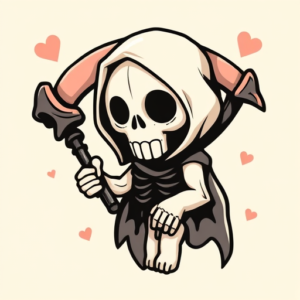 Kawaii Reaper Tattoo