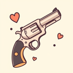 Kawaii Revolver Tattoo