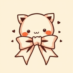 Kawaii Ribbon Tattoo