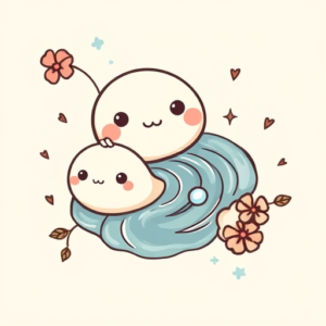 Kawaii River Tattoo