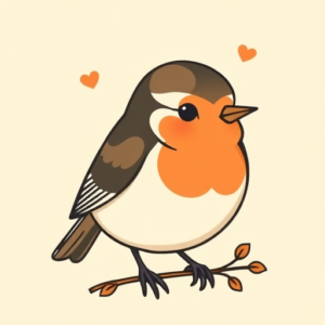 Kawaii Robin Tattoo