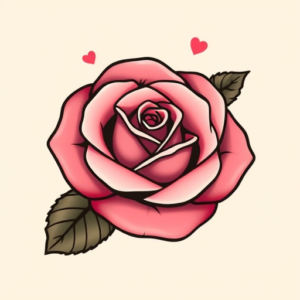Kawaii Rose Tattoo